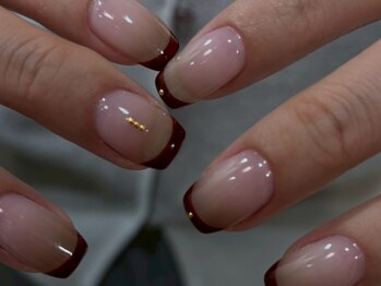 and w/Laque mini/*カラグラフレンチネイル*