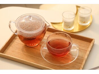 ゆめそら/施術後ハーブティーでリラックス