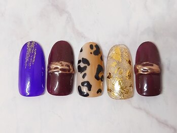 ネイルプラータ(Nail Plata)/ヒョウ柄ネイル 【8780】