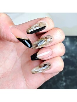 カフー(Kafuu)/大理石ネイル