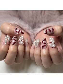 ライフ セカンド(LIFE2nd)/ガーリーリボンネイル