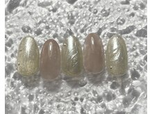 ミュウネイル(miu_nail)/ニュアンス×ぷっくりアート