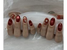 アリュメ 三重鈴鹿店(allum)/ボルドーマグネットネイル