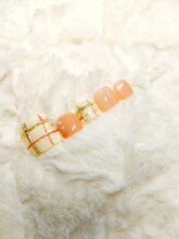 ソラ(sora)/フットも春色♪春ネイルへ♪