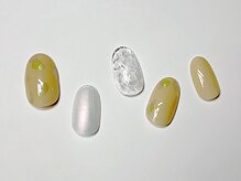 ネイルサロンアンドスクール アイビー(IVY)/ふんわりプリズムネイル♪