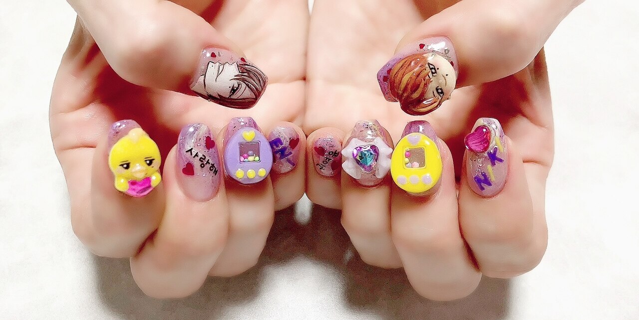 ピエロページ 急7 2点分 ネイルチップオーダー ネイルチップ♡オーダー受付ページの通販 by miliy nail🐈‍⬛ ͗