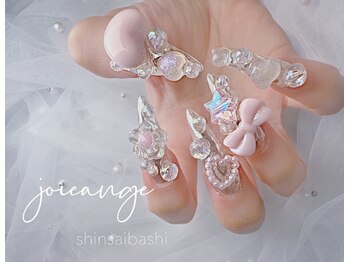 ハート　リボン　韓国ネイル