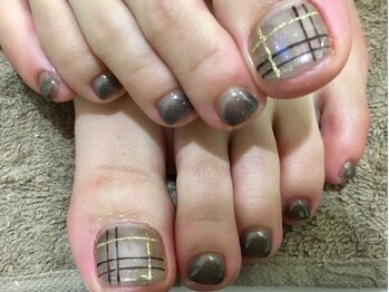 ネイルサロン ティディ(TIDY)/フットのチェックネイル