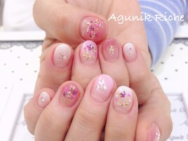 【押し花ネイル】