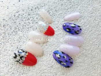 ソウ 難波店 nail salon Sou/レオパードnail