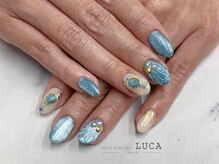 ネイルアトリエルカ(nail atelier LUCA)/W-889 大人マーメイドネイル 