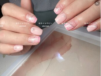 桜ネイルサロン/クリスマス限定デザイン