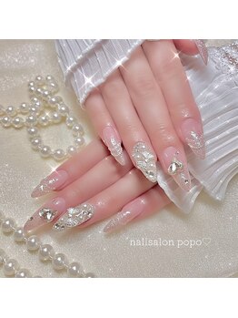 ポポ 横浜(popo)/ゴージャス★華やか韓国ネイル