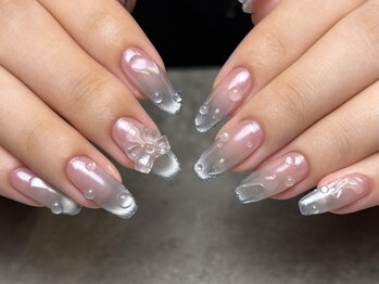 ミーコ(miico)/うるキラ梅雨ネイル