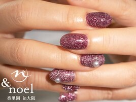 パープル フラッシュネイル