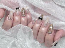 モカ 心斎橋(moca by Lee)/【Aina】チェックネイル