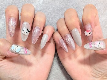 リ イノ ネイル ダツモウ(Re:ino)の写真/長さ出し◎お好きなデザイン＆爪の長さや形もお任せ！理想の指先に♪【定額シンプルアート￥5800~】