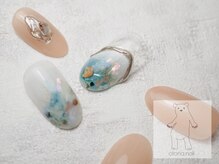 オトナネイル(otona nail)/夏色ニュアンス天然石ネイル