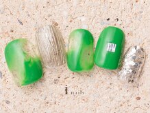 アイネイルズ 町田店(I nails)/マーブルメタリックホロ7980円