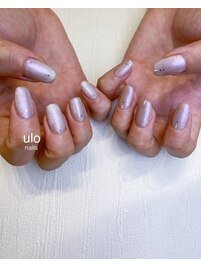 マグネットネイルにアート