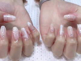 チェック×リボンデザイン