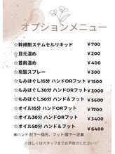 仙豆のちから 岐阜駅前店/オプションメニュー
