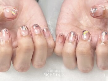 オーロラグラデーションネイル♪