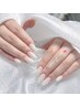 韓国ネイル☆ワンカラー/ラメ/フラッシュ色(2色までOK)¥5500→¥4900