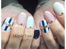 ネイルアンドメイク メイプルツリー(Nail & Make Maple Tree)/ストライプネイル♪