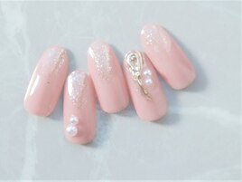 【シンプルニュアンスネイル】