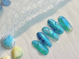 ぷっくり水滴ネイル