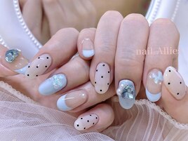水玉ネイル