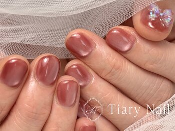 ティアリーネイル(Tiary Nail)の写真/【ネイルはしたいけど爪が痛むのが心配…】そんな方に、爪を削らず育てるネイル♪ うる艶マグネット￥5,700