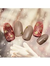 ラ カゼッタ(La casetta)/雪の結晶キラキラネイル