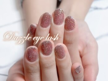 ダズルアイラッシュ 綾瀬(Dazzle eyelash)/ハンドフラッシュネイル