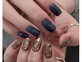 ～ネイビーニュアンスネイル～
