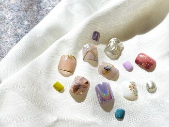 ラジュルネ(nail&eyelash La journee)/フット2本アート