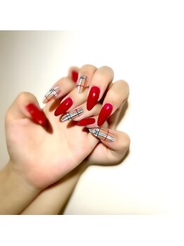 アリー ネイル スタジオ(Ary nail studio)/バーバリー風ネイル