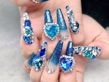 アグ ネイル(AGU NAIL)の写真/【スカルプやり放題¥15000】時間内ストーン、パーツ、アート等なんでもOK◎やり放題♪思い通りの指先に♪