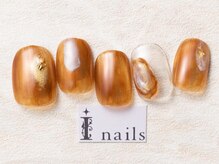 アイネイルズ 池袋店(I-nails)/ブラウンゴールドニュアンス