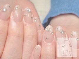 ナチュラルベージュの美爪ネイル