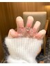 【定額】チップ長さ出し＋チークネイルアートコース定額デザイン
