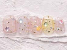 ネイルメゾン 渋谷店(NAIL MAISON)/クリア星フラッシュ韓国￥7800