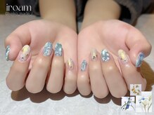 イロアム(iroam)/ホワイト/ブルー/和風ニュアンス