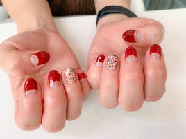 赤フレンチツイード