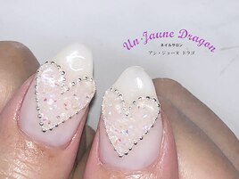 【自爪ネイル】ハートネイル
