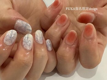 ネイルメゾン 梅田(NAIL MAISON)/落書きリボン【fuka限定】