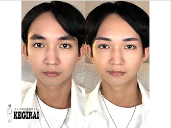 ケギライ アイブロウ 梅田店(kegirai)/眉毛/眉毛サロン メンズ/kegirai