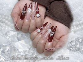 バレンタインネイル