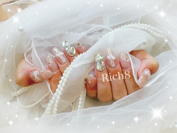 リボン×レースネイル